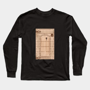 Old Traditional Moroccan Door Hand Drawn Long Sleeve T-Shirt